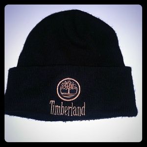 Black timberland beanie
